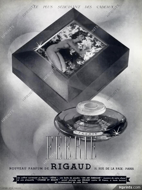 Rigaud (Perfumes) 1937 "Feerie", Jean-gabriel Domergue