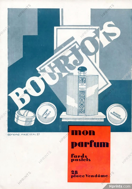 Bourjois (Perfumes) 1928 Marc Real Art Deco Style