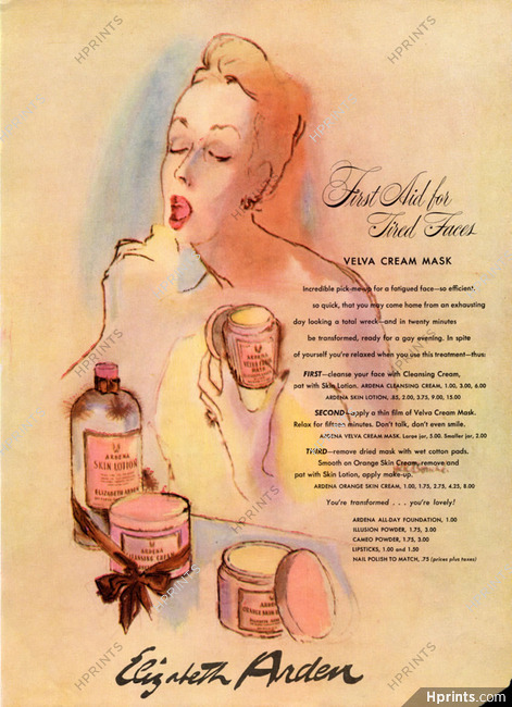 Elizabeth Arden (Cosmetics) 1945 René Bouché