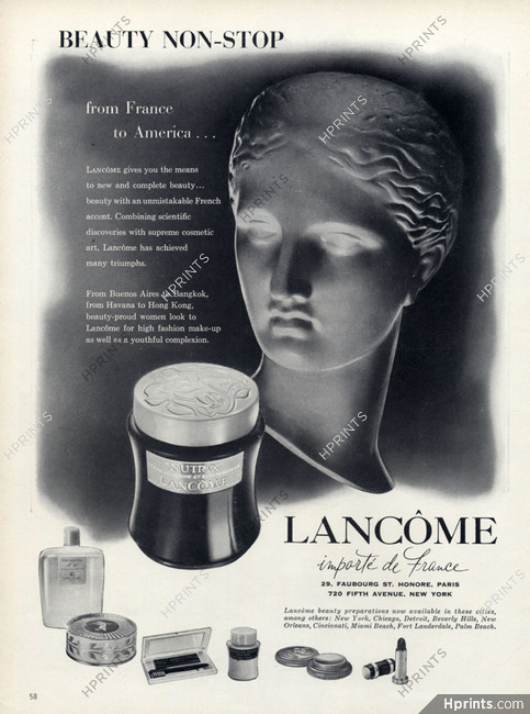 Lancôme (Cosmetics) 1956 Classical Antiquity