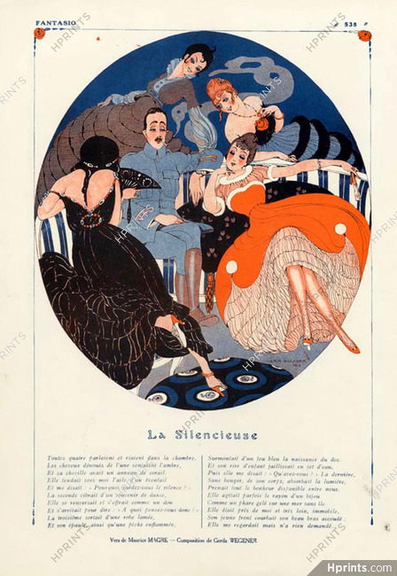 Gerda Wegener 1915 "La Silencieuse" Maurice Magre