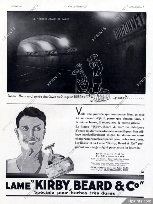 Dubonnet 1932 Virtel, Le Métropolitain de Paris