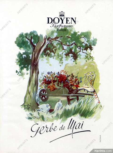 Doyen (Perfumes) 1947 André Jean "Gerbe de Mai" Bird