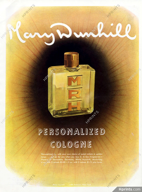 Mary Dunhill (Perfumes) 1945