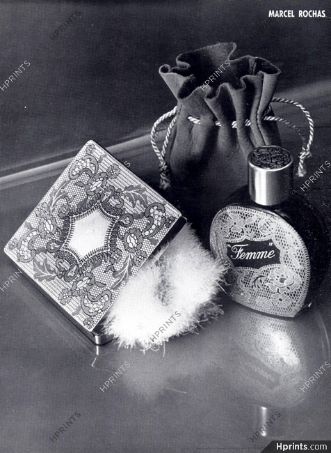 Marcel Rochas (Perfumes) 1957 Femme