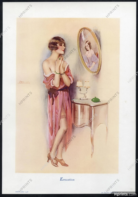 Suzanne Meunier 1928 Evocation, Housecoat Négligé