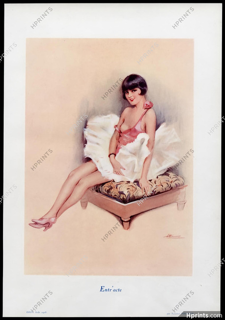 Suzanne Meunier 1928 Entr'acte, Topless