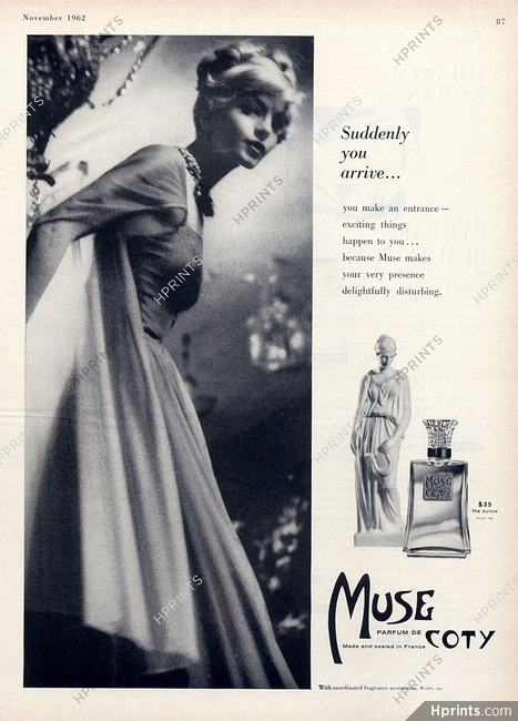 Coty (Perfumes) 1962 Muse