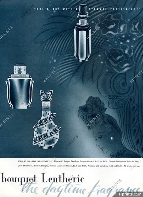 Lenthéric (Perfumes) 1942 Confetti, Anticipation, Tweed