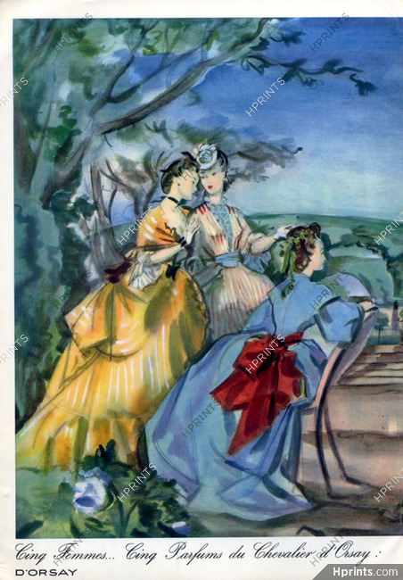 D'Orsay (Perfumes) 1946 Cinq Femmes.. André Delfau