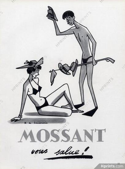 Mossant (Men's Hats) 1954 Raymond de Lavererie