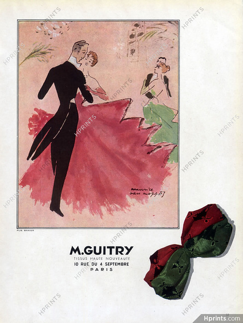 M. Guitry (Fabric) 1948 Maurice Van Moppès