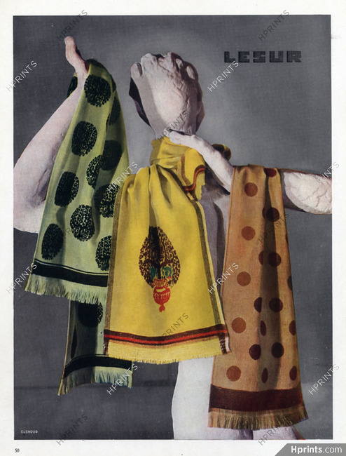Lesur (Fabric) 1946 Scarf, Photo Edgar Elshoud