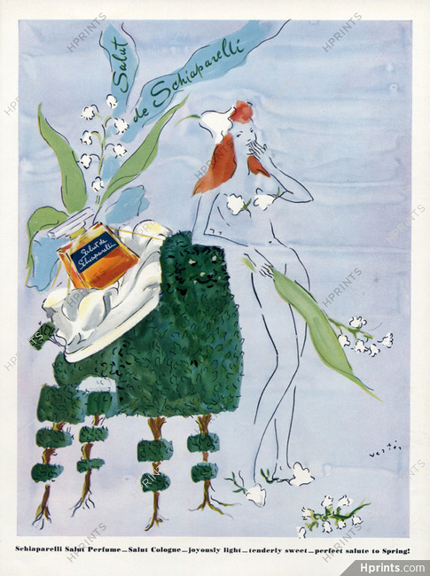 Schiaparelli (Perfumes) 1941 Salut, Marcel Vertés