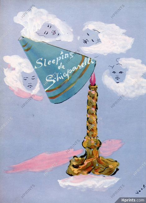 Schiaparelli (Perfumes) 1945 Sleeping, Marcel Vertès