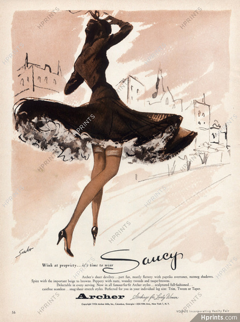 Archer (Stockings) 1956 Drawing, Sabo
