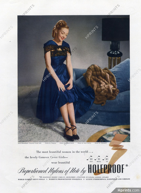 Holeproof (Stockings) 1948 Marie Blanchard, Jane Derby Dress