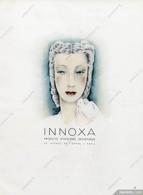 Innoxa (Cosmetics) 1945 Mariette Lydis, Portrait