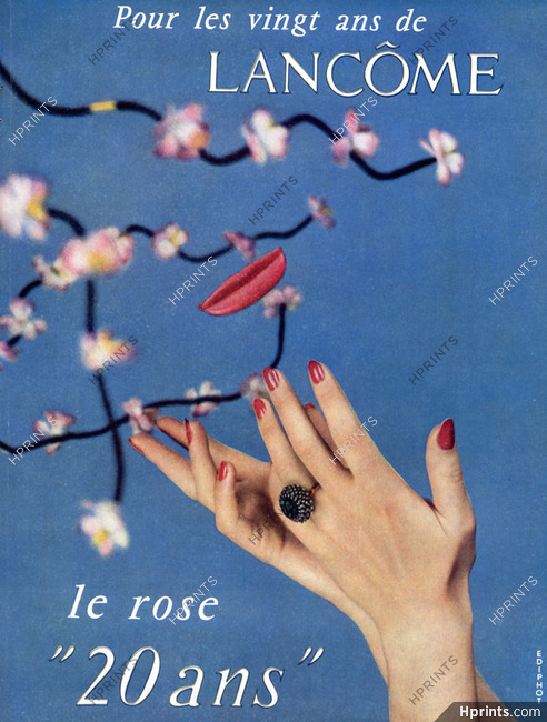 Lancôme (Cosmetics) 1955 Nail Polish Lipstick