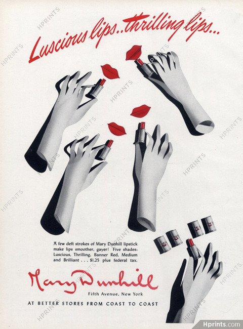 Mary Dunhill (Cosmetics) 1946 Lipstick