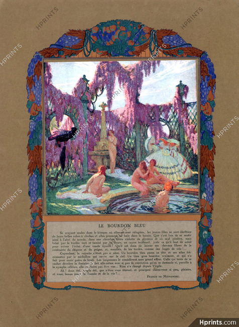 Le Bourdon Bleu, 1922 - Octave Guillonnet The Blue Bumblebee, Text by Francis de Miomandre