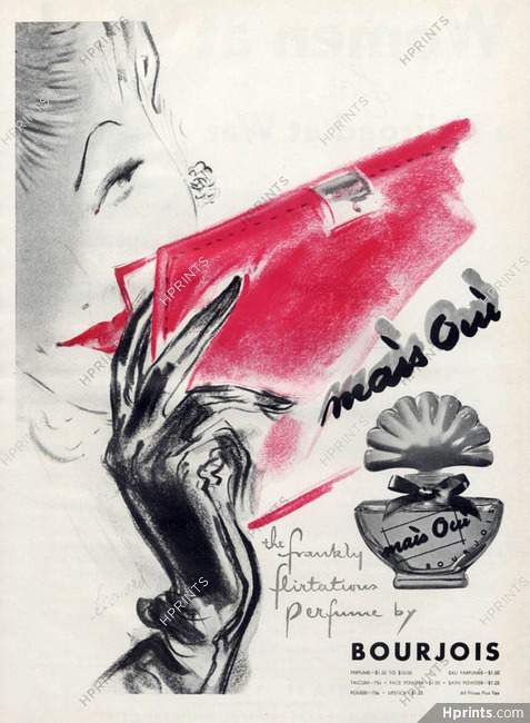 Bourjois (Perfumes) 1943 Mais Oui, Leonard