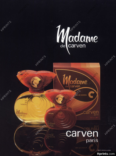 Carven (Perfumes) 1980 "Madame" Patrick Lejeune Photo