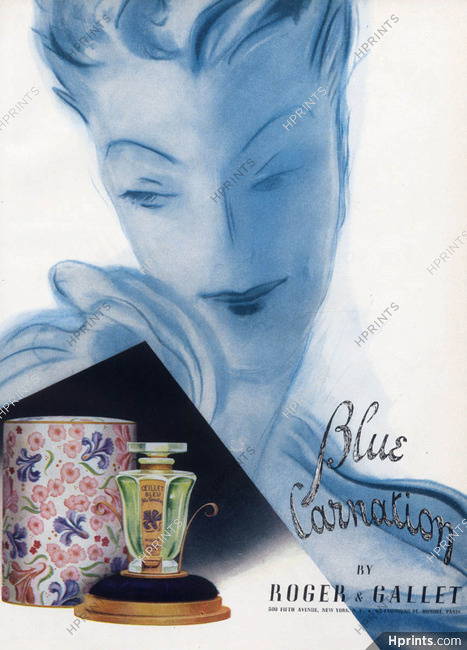 Roger & Gallet 1943 "Oeillet Bleu" Blue Carnation