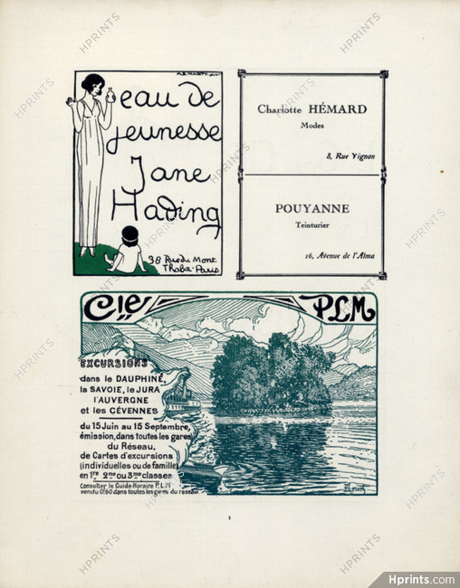 Jane Hading (Perfumes) 1913 Edouard Marty