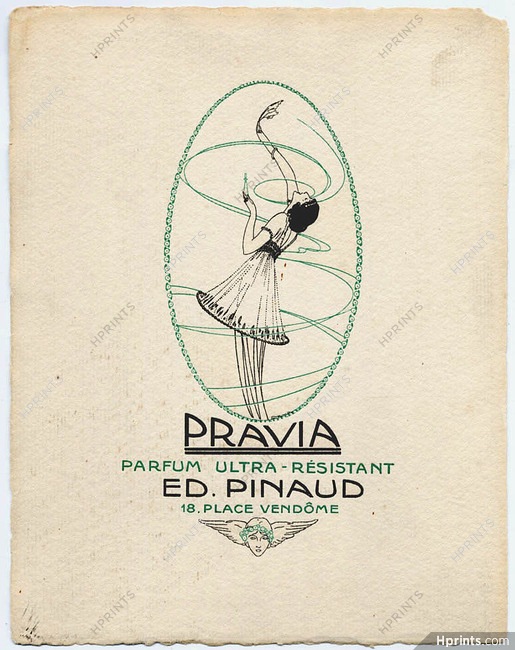 Pinaud (Perfumes) 1913 Pravia, Strimpl, Gazette du Bon Ton