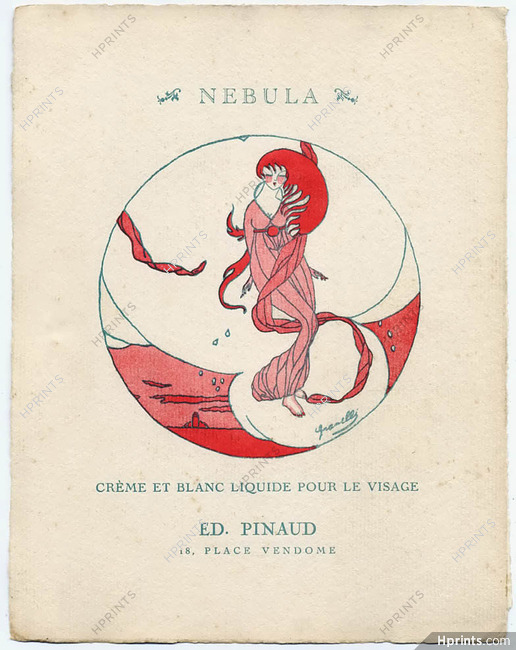 Pinaud (Cosmetics) 1914 Nebula, Drawing Granelli