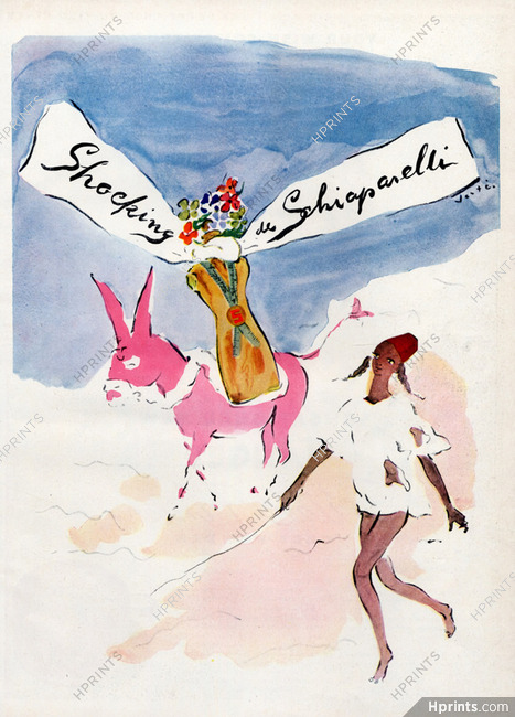 Schiaparelli (Perfumes) 1943 Shocking, Marcel Vertès