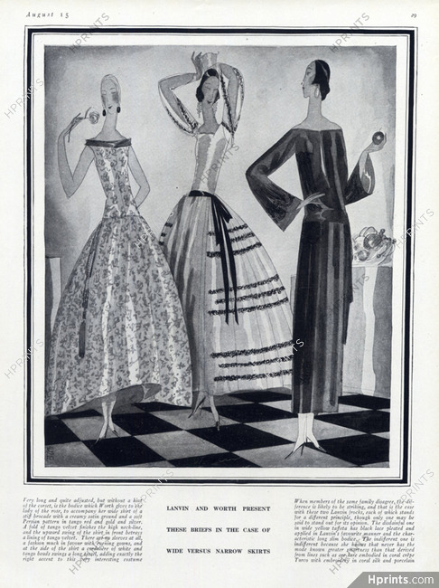 Lanvin & Worth 1921 Evening Gown, Benito, Art Deco Style