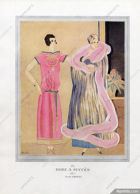 Nicole Groult 1924 Evening Gown, Coat, Charles Martin