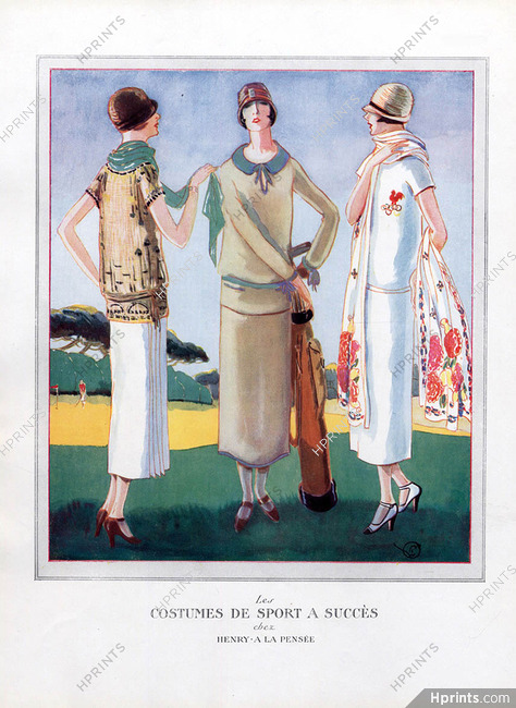Henry a la Pensée 1924 Les Costumes de Sport, Golf, Woodruff Porter