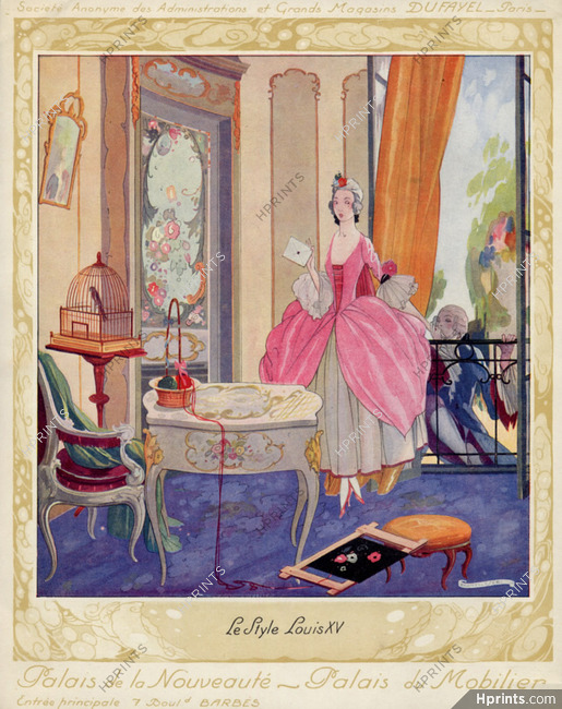 Le Style Louis XV, 1923 - Grands Magasins Dufayel Palais du Mobilier, Furniture, Brunelleschi