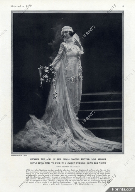Callot Soeurs 1916 Wedding Dress Fashion Photography