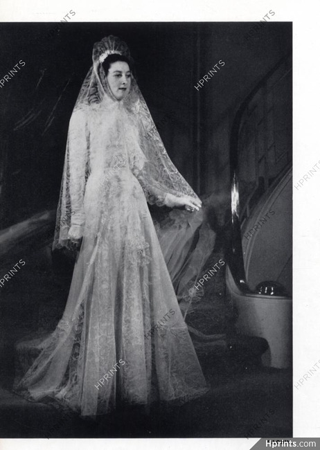 Paquin 1940 Wedding Dress