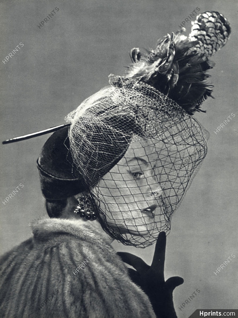 Albouy (Millinery) 1950 Fashion Photography