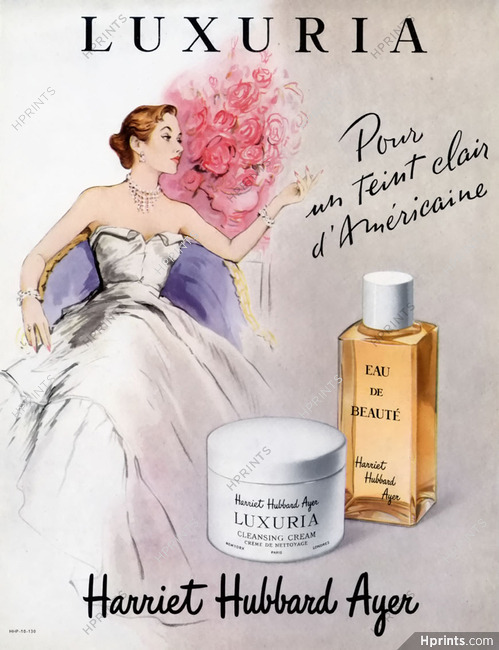 Harriet Hubbard Ayer (Cosmetics) 1951 Luxuria