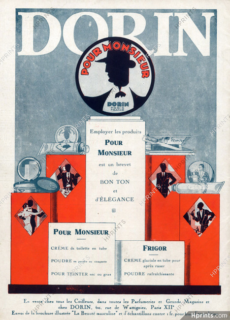 Dorin (Cosmetics) 1929 Frigor, For Men