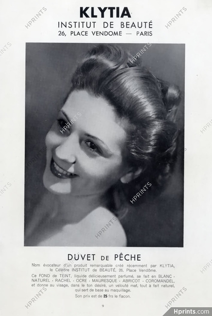 Klytia 1938 Institut de Beauté