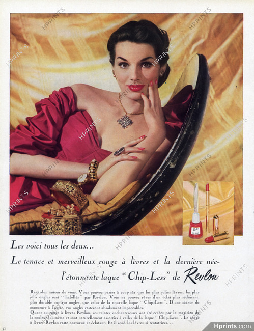 Revlon 1953 Chip-less, Lipstick, Nail Polish