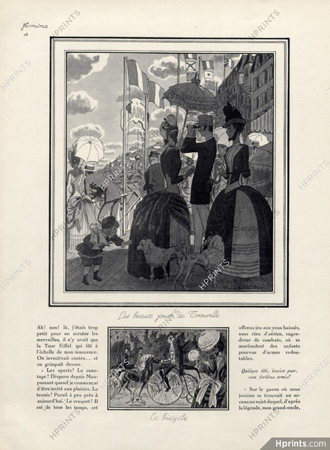 Pierre Brissaud 1924 Les Beaux Jours de Trouville