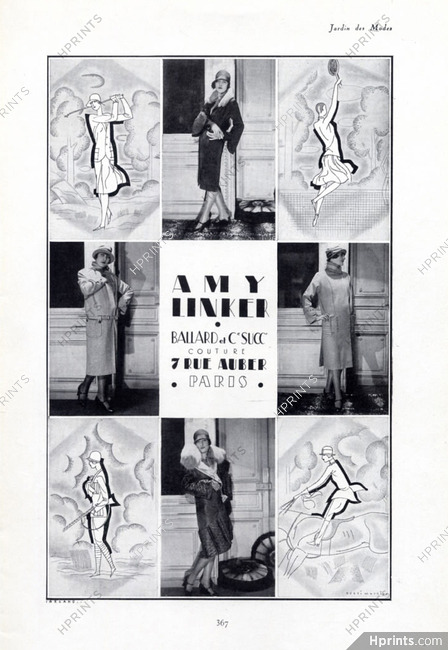 Amy Linker 1926 Sport Fashion, Henri Mercier