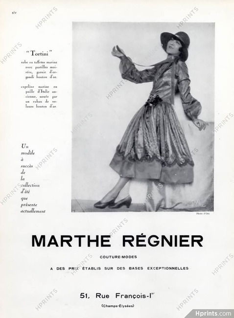 Marthe Régnier 1927 Photo d'Ora