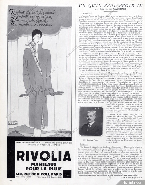 Rivolia 1927 Raincoats, Maggie Salcedo