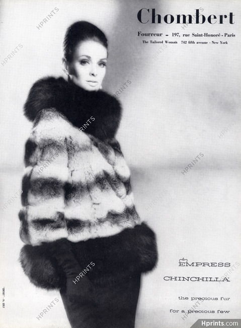Chombert 1962 Chinchilla, Fur Chinchilla Coat