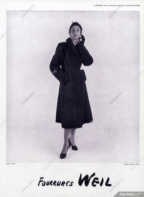 Weil 1947 Fur Coat, Hat Maud & Nano Fur Coat