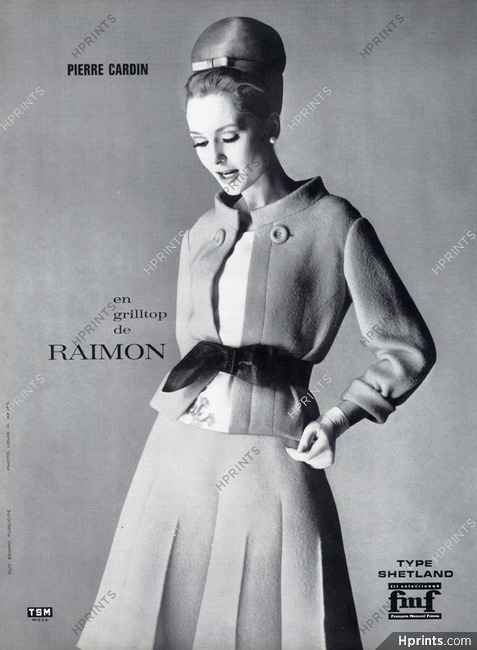 Pierre Cardin 1963 Louis Astre Fashion Photography, Raimon